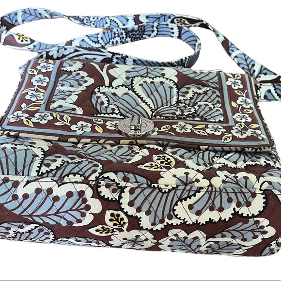 Vera Bradley Julia Slate Blooms Convertible Handbag to Shoulder Bag Turn… - Picture 9 of 12
